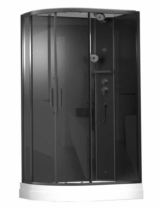 Душевая кабина Timo Premium ILMA Black 902 R (120*80*222) ILMA902RB