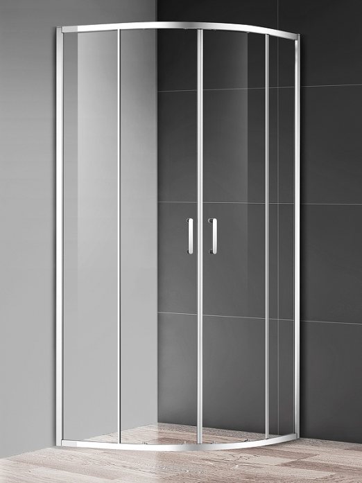 Душевой уголок AQUAME AQM3801F-8 800х800х1950 прозрачное/хром