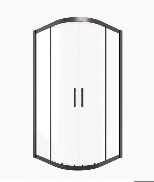 Душевой уголок Timo TPSS-100/03C-8 1000*1000*2000 профиль черный, стекло прозрачное T47