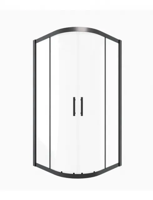 Душевой уголок Timo TPSS-90/03C-8 900*900*2000 профиль черный, стекло прозрачное T46