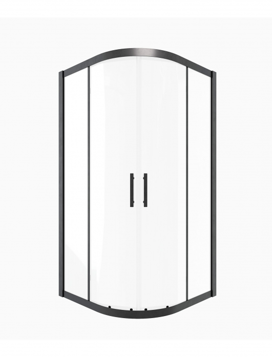 Душевой уголок Timo TPSS-90/03C-8 900*900*2000 профиль черный, стекло прозрачное T46