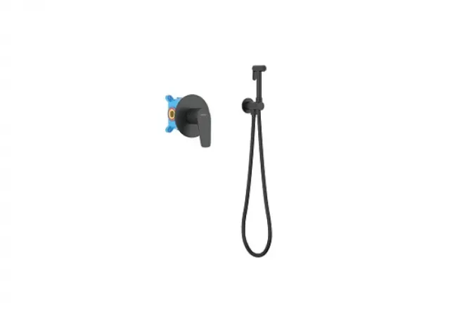Набор с гигиеническим душем AQUATEK Бетта AQ1119MB матовый черный