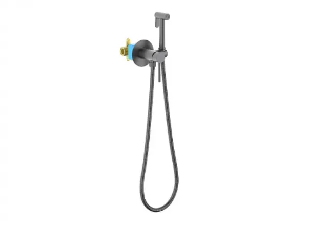 Комплект для гигиенического душа AQUATEK ЕВРОПА AQ1021BGM оружейная сталь