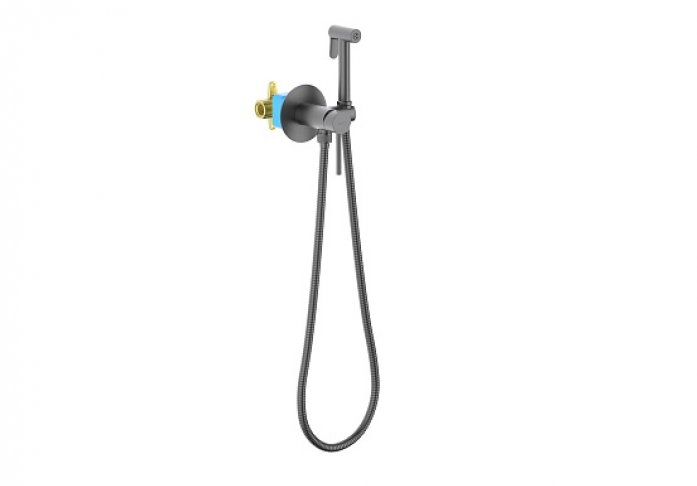 Комплект для гигиенического душа AQUATEK ЕВРОПА AQ1021BGM оружейная сталь