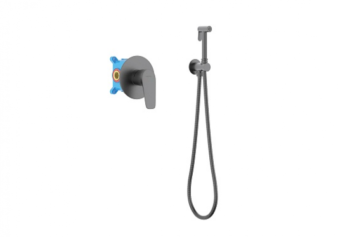 Набор с гигиеническим душем AQUATEK Бетта AQ1119BGM оружейная сталь