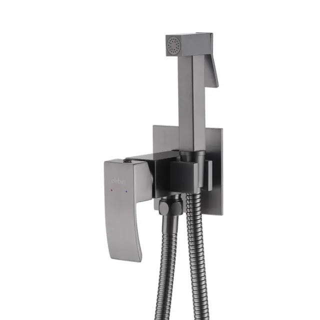 Смеситель с гигиеническим душем Abber Wasserfall AF8625NG никель