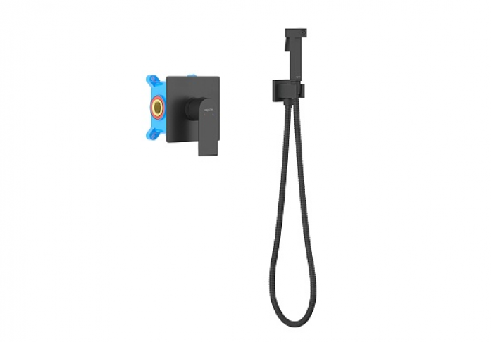 Набор с гигиеническим душем AQUATEK Лира AQ1419MB матовый черный
