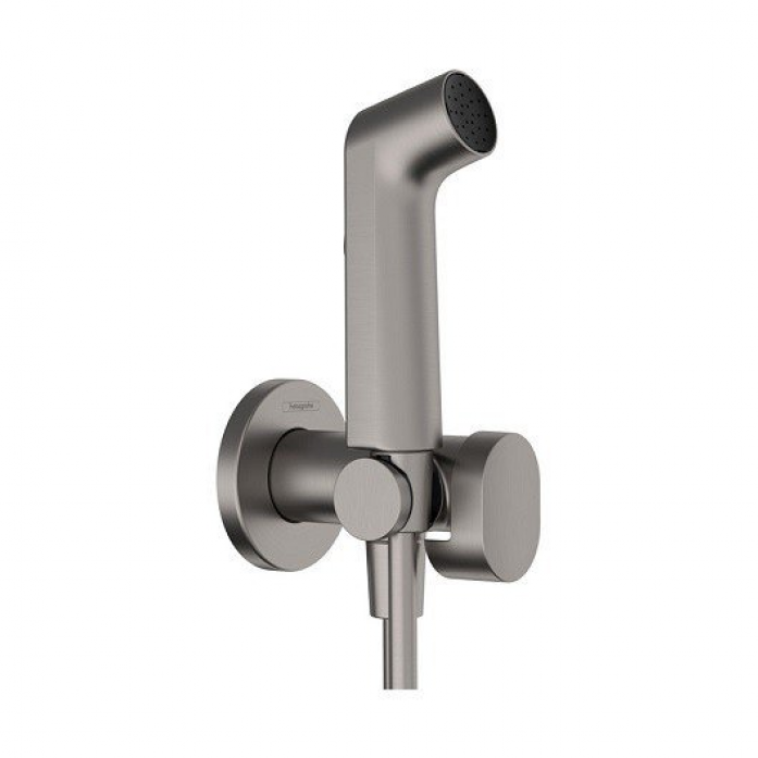 Гигиенический душ Hansgrohe EcoSmart+ 29232340 черный шлифованный хром