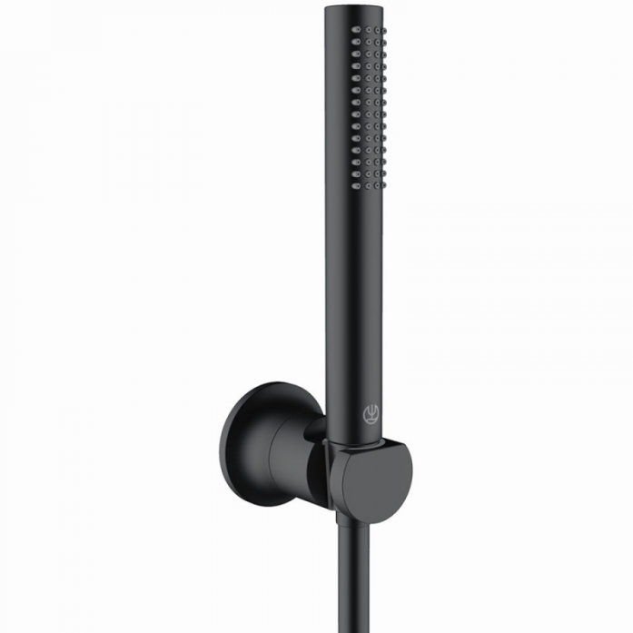 Душевой гарнитур Kludi Nova Fonte Puristic 208503915 черный матовый