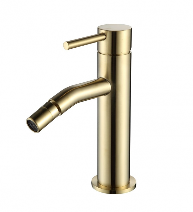Смеситель для биде AQUAME Siena AQM6216BG золото шлифованное