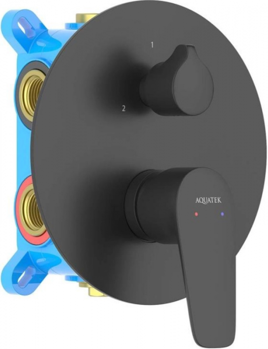 Смеситель для ванны AQUATEK Бетта AQ1147MB черный матовый