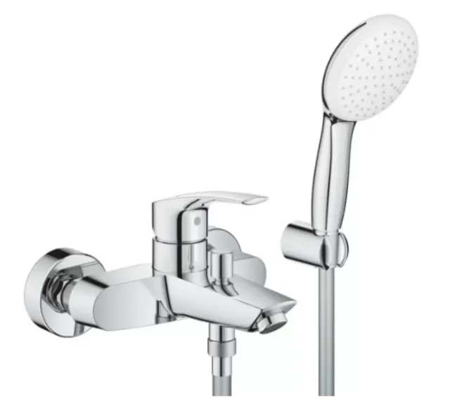 Смеситель для ванны с душевым набором GROHE Eurosmart New 25276003Gr хром