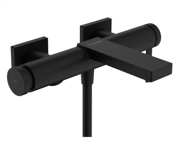 Смеситель для ванны Hansgrohe Tecturis E 73420670 матовый черный