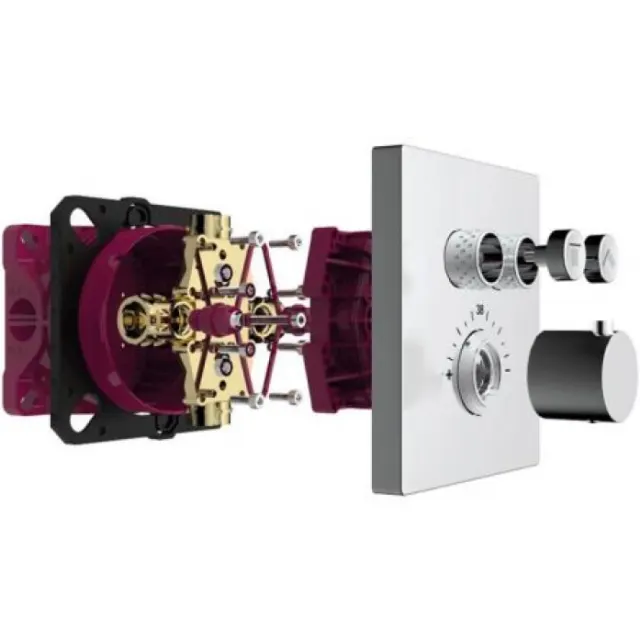 Встраиваемый термостат AQUAME AQM8801CR хром