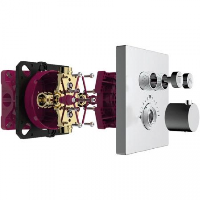 Встраиваемый термостат AQUAME AQM8801CR хром