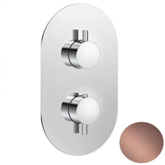 Встраиваемый термостат AQUAME Siena AQM8806BС медь шлифованная