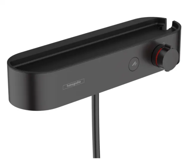 Термостатический смеситель для душа Hansgrohe ShowerTablet Select 24360670 матовый черный