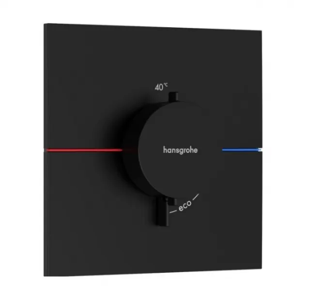 Термостат для душа (внешняя монтажная часть) Hansgrohe ShowerSelect Comfort E 15574670 черный матовый