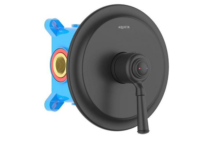 Смеситель для душа AQUATEK Классик AQ1566MB матовый черный