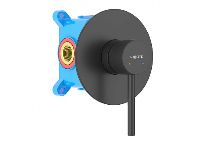 Смеситель для душа AQUATEK Европа AQ1366MB матовый черный