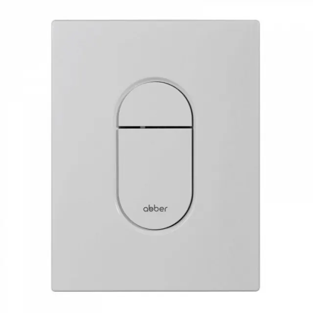 Кнопка смыва пневматическая Abber AC0124MW белая матовая