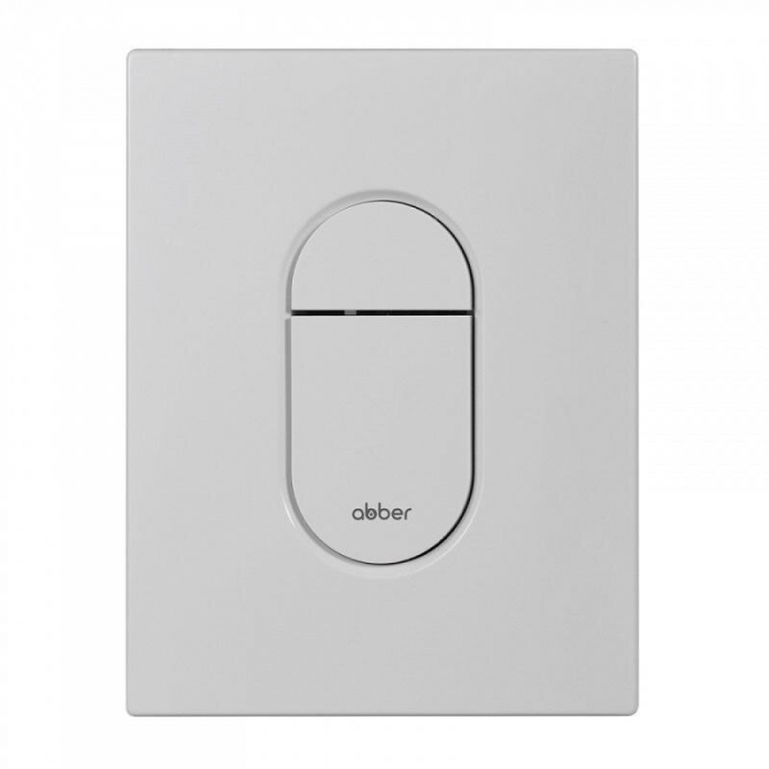 Кнопка смыва пневматическая Abber AC0124MW белая матовая