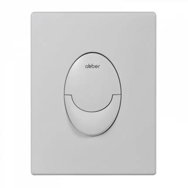 Кнопка смыва пневматическая Abber AC0125MW белая матовая