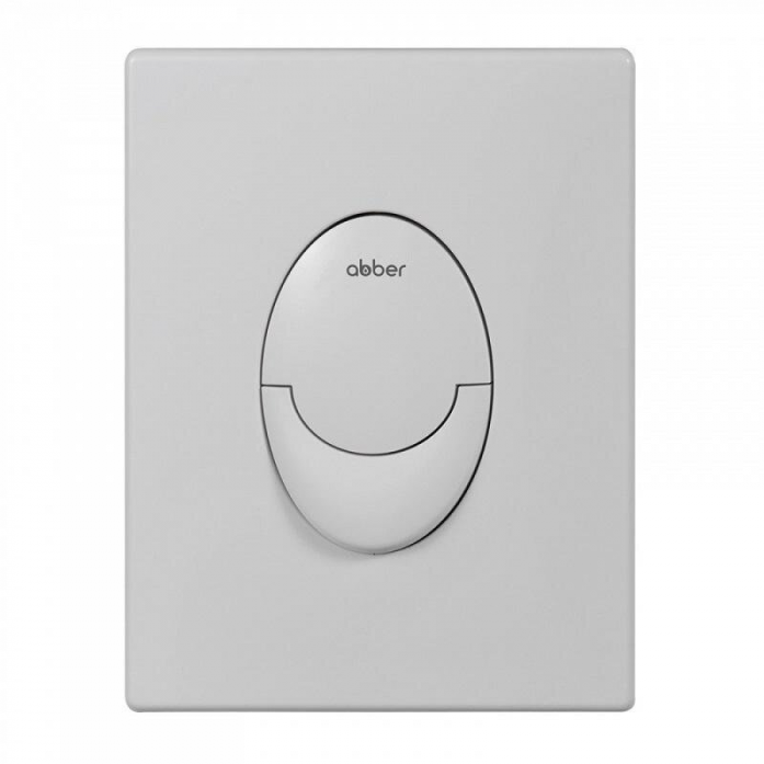 Кнопка смыва пневматическая Abber AC0125MW белая матовая