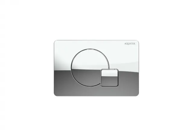 Панель смыва AQUATEK KDI-0000067 (QB) хром глянец