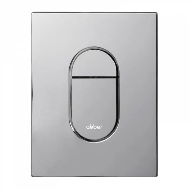 Кнопка смыва пневматическая Abber AC0124 хром глянцевый