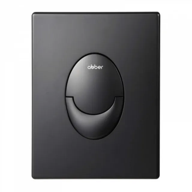 Кнопка смыва пневматическая Abber AC0125MB черная матовая