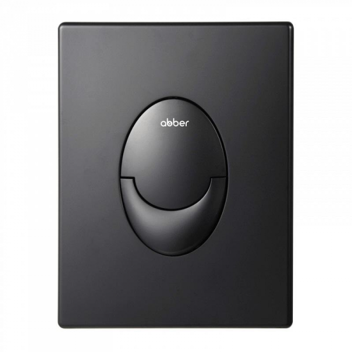 Кнопка смыва пневматическая Abber AC0125MB черная матовая