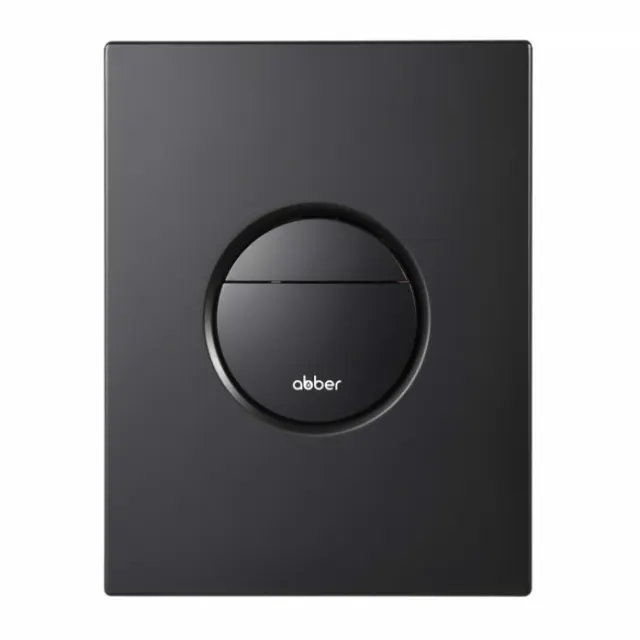 Кнопка смыва пневматическая Abber AC0126MB черная матовая