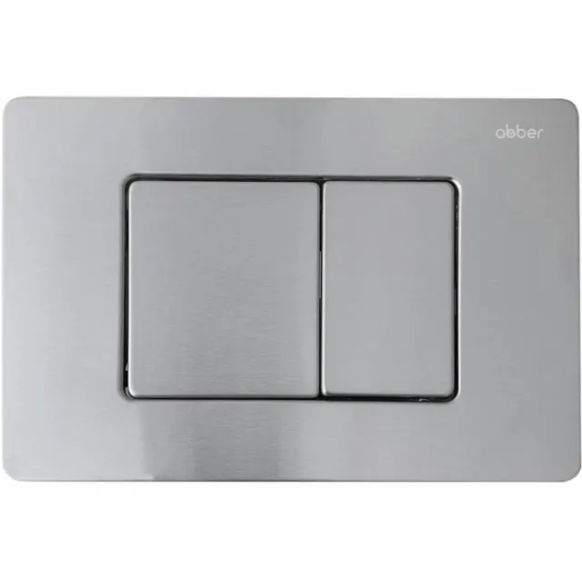 Кнопка смыва Abber AC0120MCH матовый хром