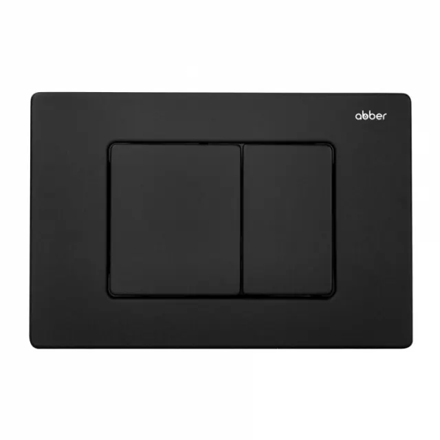 Кнопка смыва Abber AC0120MB черная матовая