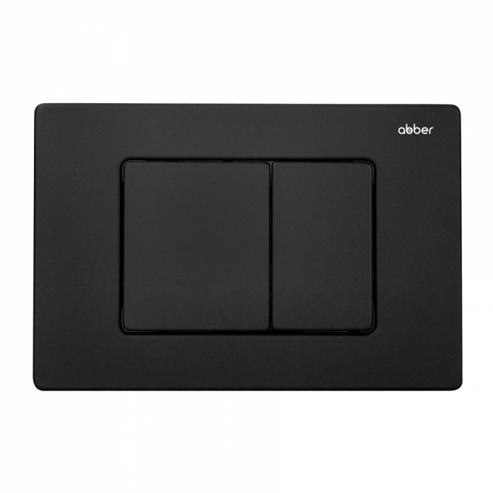 Кнопка смыва Abber AC0120MB черная матовая