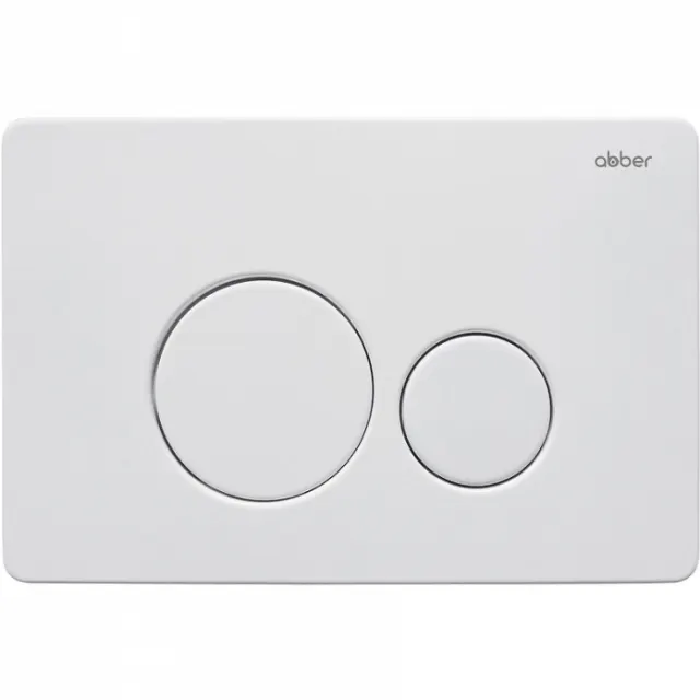 Кнопка смыва Abber AC0121MW белый матовый