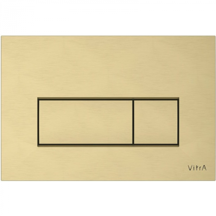 Панель смыва Vitra Root Square 740-2325 золото шлифованное