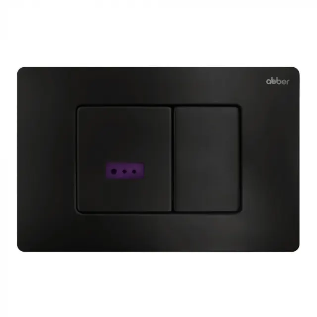 Кнопка смыва сенсорная Abber AC0122SMB черная матовая