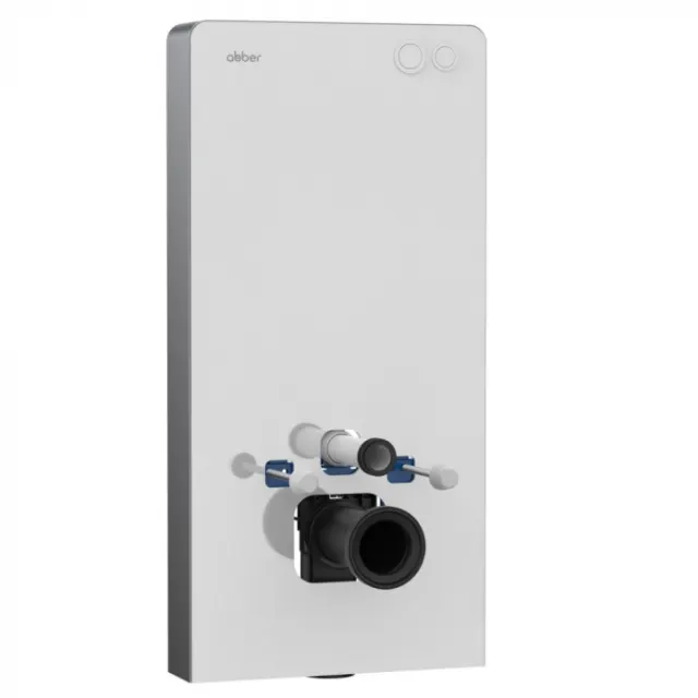 Инсталляционный модуль для подвесного унитаза Abber AC0107MW белый