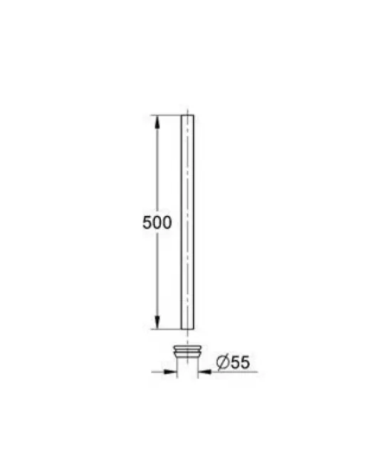 Сливная труба GROHE 37111000 хром