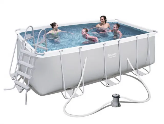 Бассейн каркасный BestWay Rectangular Power Steel Frame 412*201*122см 56456