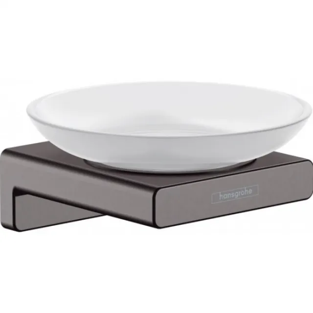 Мыльница Hansgrohe AddStoris 41746340 шлифованный черный хром