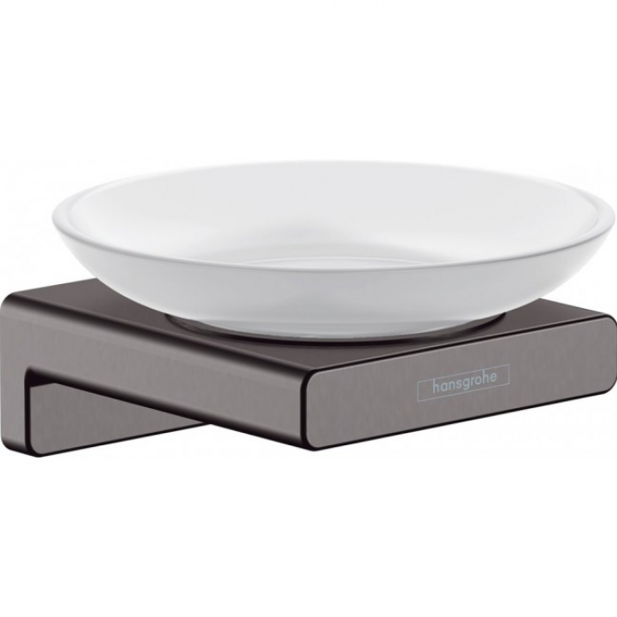 Мыльница Hansgrohe AddStoris 41746340 шлифованный черный хром