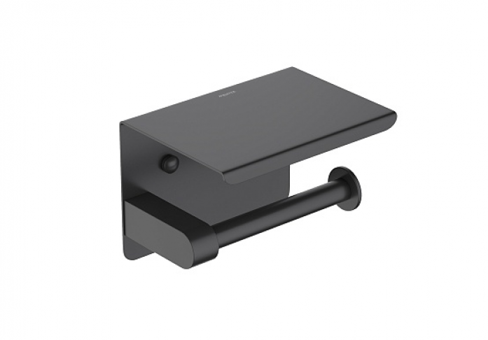 Бумагодержатель с полкой AQUATEK Европа AQ4939MB матовый черный