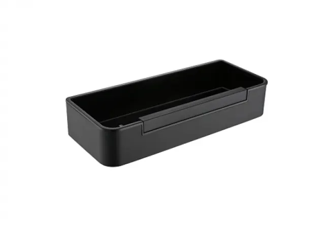 Полка для душа со стеклоочистителем AQUATEK AQ4966MB матовый черный