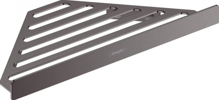Угловая полка Hansgrohe AddStoris 41741340 шлифованный чёрный хром