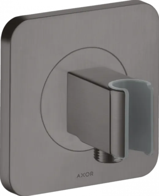 Шланговое подключение с держателем Hansgrohe Axor Citterio E 36724340 шлифованный черный хром