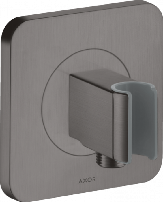 Шланговое подключение с держателем Hansgrohe Axor Citterio E 36724340 шлифованный черный хром