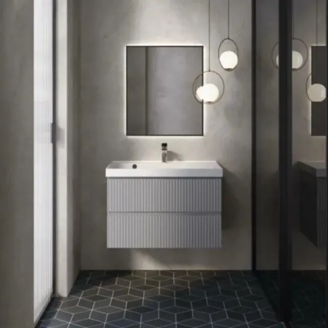 Тумба под раковину AQUAME S1 AQM900180WH белый глянец